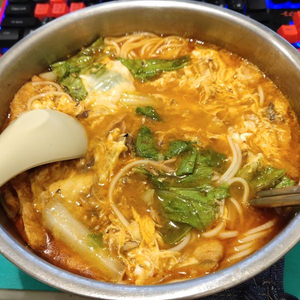 #131 茄汁鯖魚麵 / 颱風麵：SH Yang 一起做