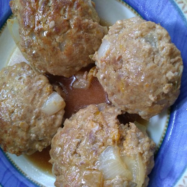 南瓜肉餅:葉子 一起做