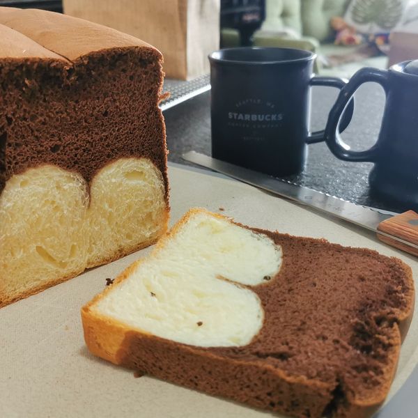 巧克力蛋糕吐司【麥典實作工坊麵包專用粉】:Carolene 一起做