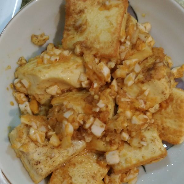 金沙雞蛋豆腐:Verna Chen 一起做