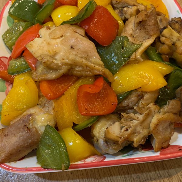 彩椒雞肉 : 小吃貨一起做