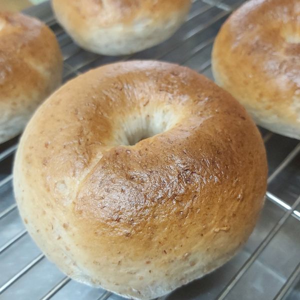 『原味鮮奶小貝果』簡單又可愛的早餐、點心 : Eva W一起做