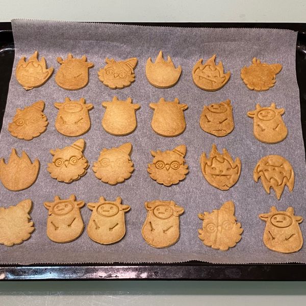 四種材料輕鬆做的超酥脆餅乾 : Tina一起做