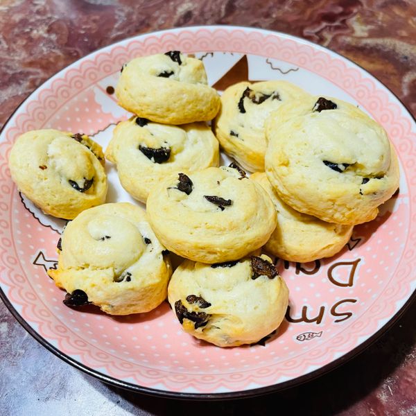 蔓越莓餅乾【鬆餅粉製作】：宇 一起做