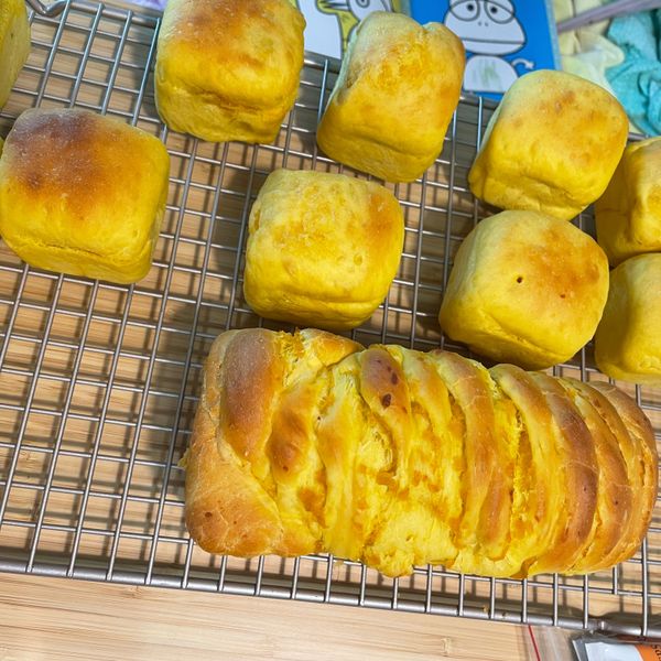 南瓜吐司：chia 一起做