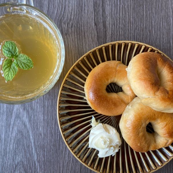 手揉蜂蜜貝果 : Pei一起做