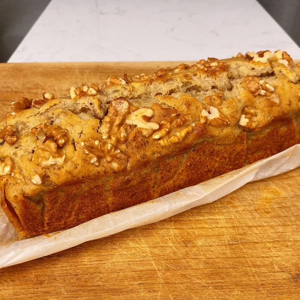 香蕉核果蜂蜜磅蛋糕（清冰箱點心）：劉瑋亭 一起做