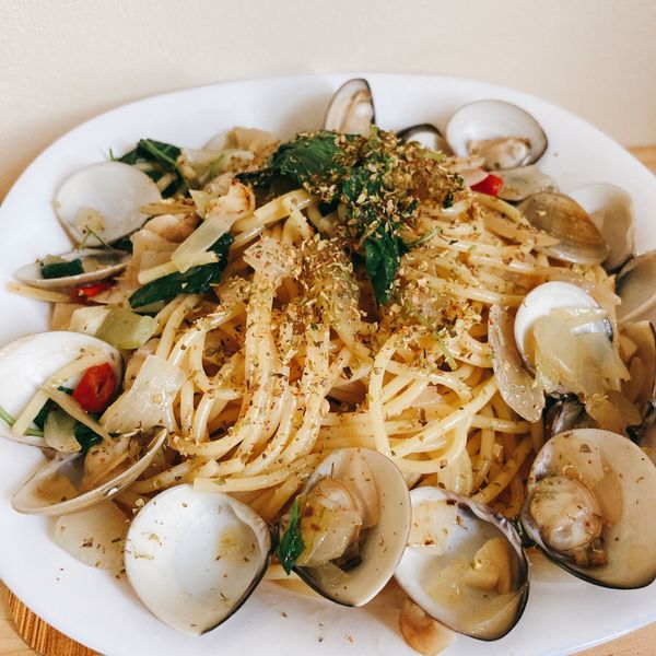 蒜香蛤蜊義大利麵 15分鐘上菜 : kai一起做