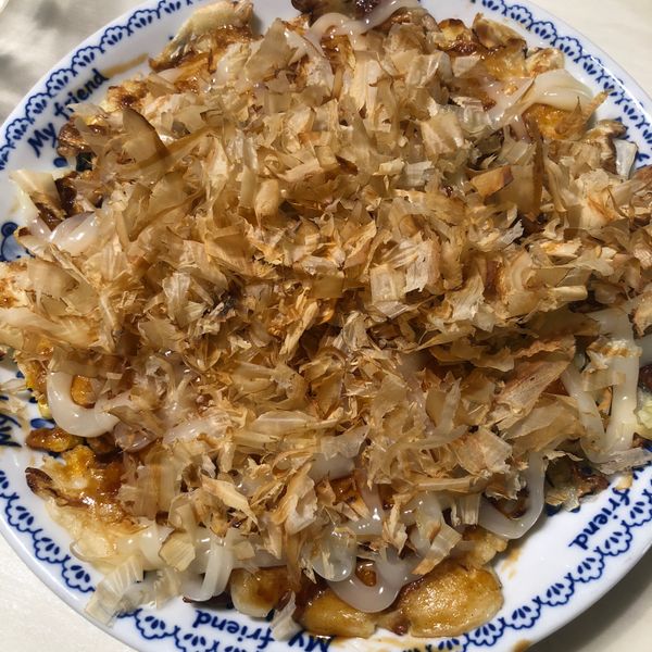 大阪燒（お好み焼き） : 小芳一起做