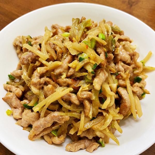 榨菜炒肉絲 : 陳琳一起做