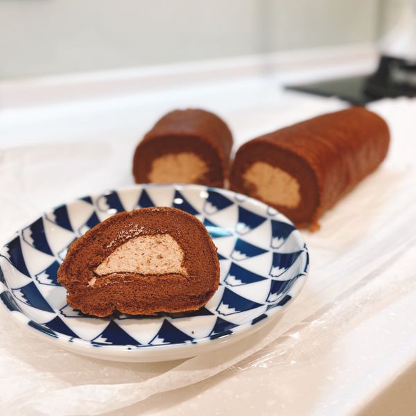 可可雙重奏蛋糕捲 : Nancy一起做