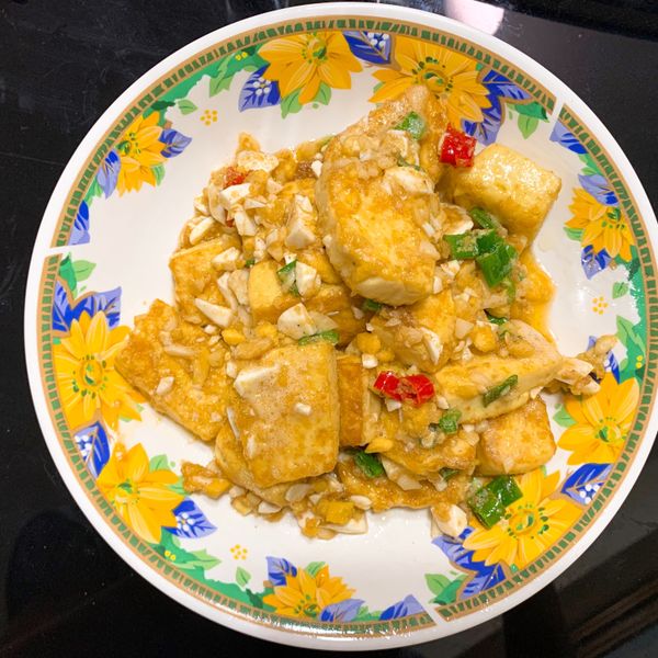 金沙雞蛋豆腐:Yumi Liao 一起做