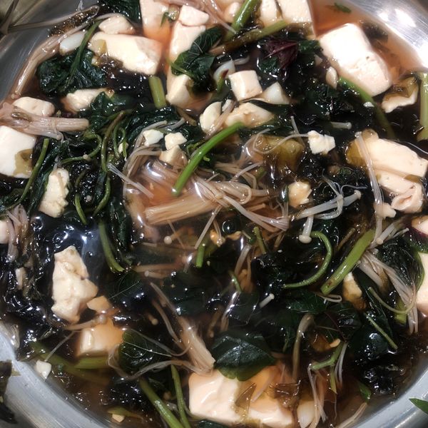 紅莧菜鮮菇豆腐酸辣湯【好菇道營養料理】：陳苓可 一起做