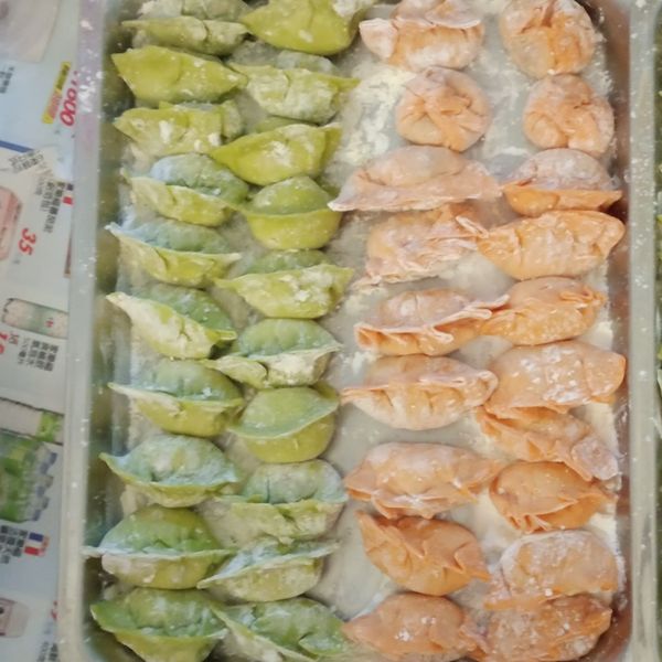 高麗菜彩色水餃 : 秀秀蔡一起做