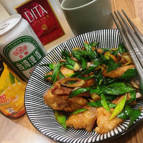 蔥爆豬五花肉 : 賀建雯一起做