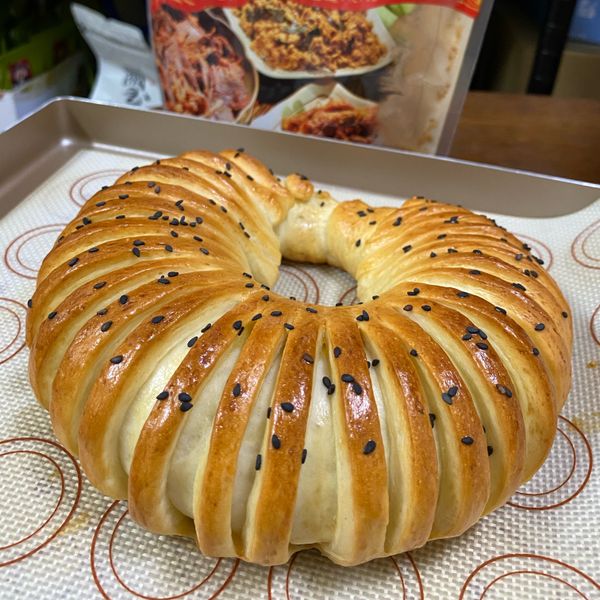 毛毛蟲肉鬆麵包 : Peyton Wu一起做