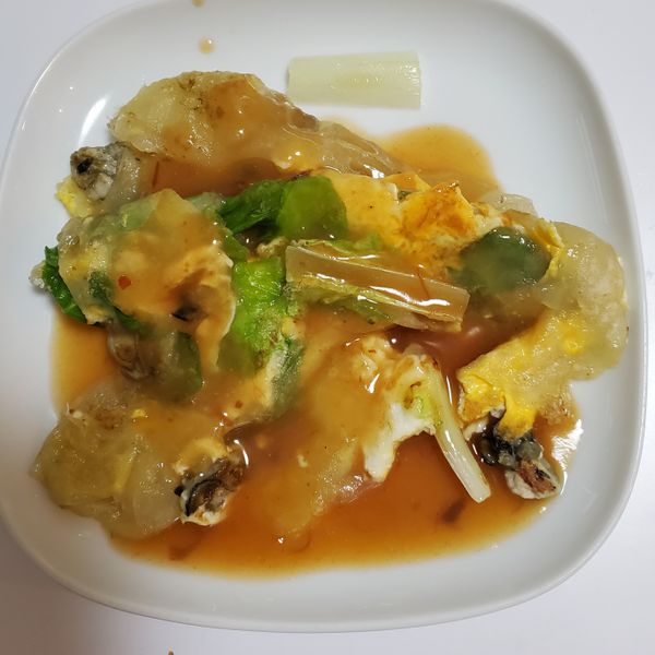 蝦仁煎 醬汁也可以用在蚵仔煎、花枝煎喔! : 黃珮瑀一起做