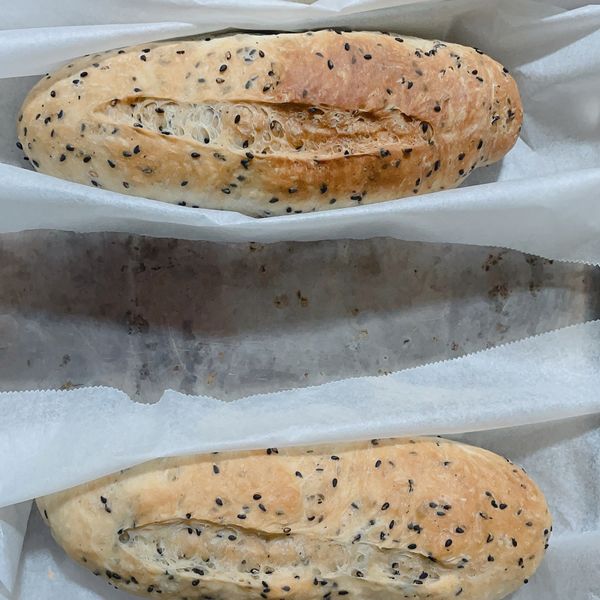 免揉芝麻麵包：Vivian Yeah 一起做