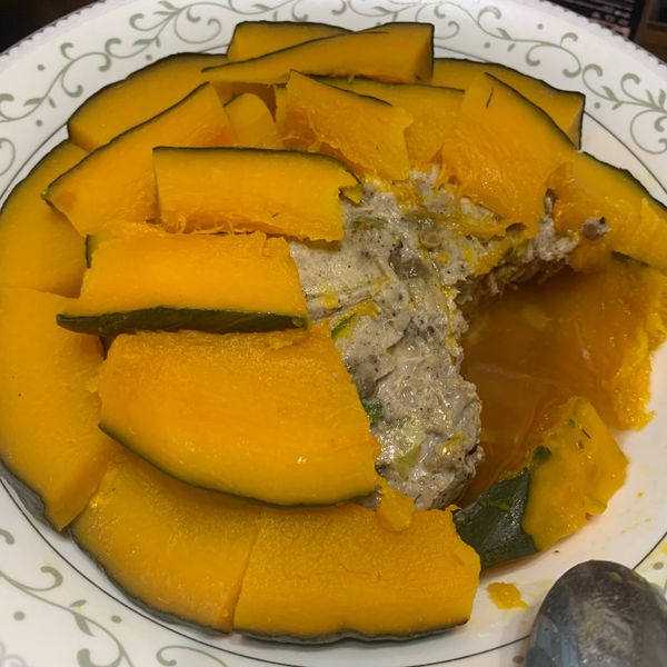 蒸蔥肉栗子南瓜 : 陳昭文一起做