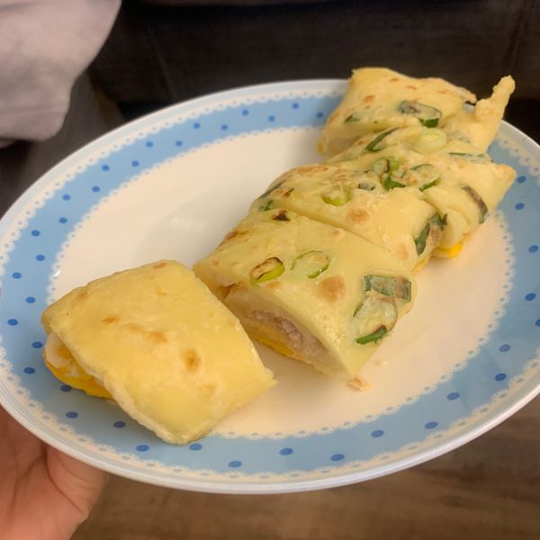 自製蛋餅皮💯：蓁蓁煮菜困難 一起做