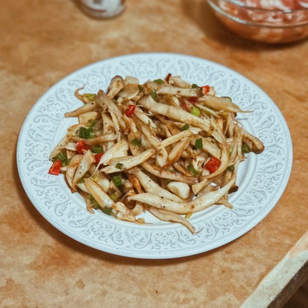 椒鹽杏鮑菇 : 科學妹一起做