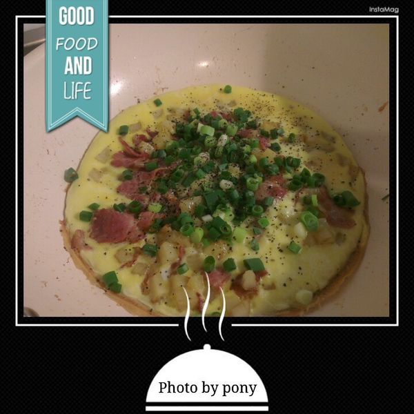 Mimi♥培根馬鈴薯烘蛋 : Yuyu一起做