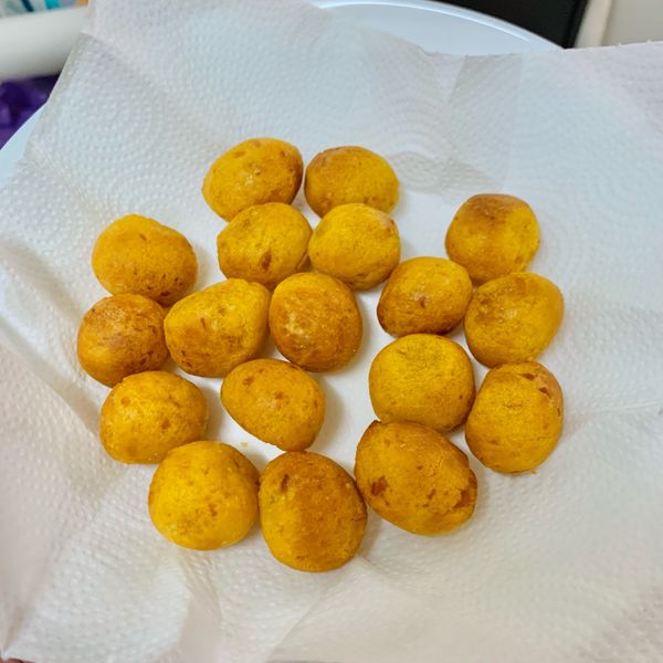 氣炸 南瓜QQ球 : Hsin一起做