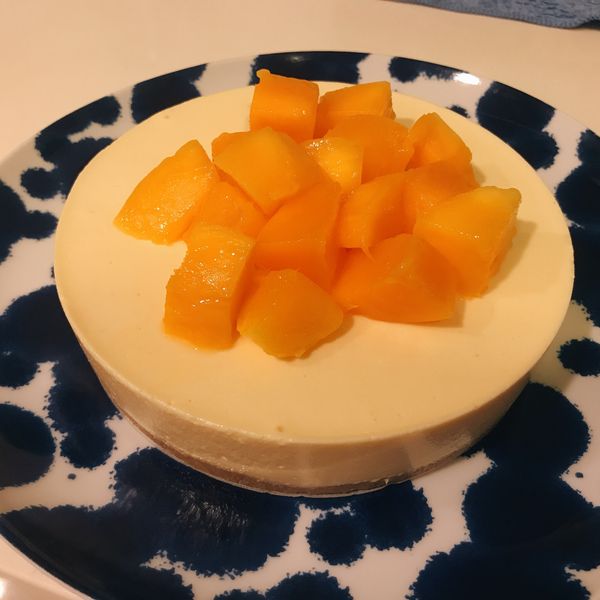 芒果生乳酪蛋糕【影片】無鮮奶油免烤箱 : Frannie Liu一起做