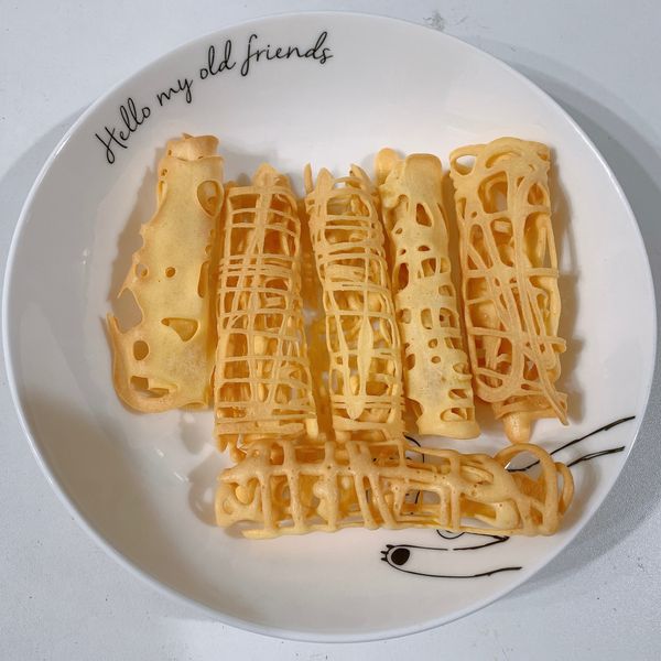 氣炸蕾絲蛋捲 : 沐慕一起做