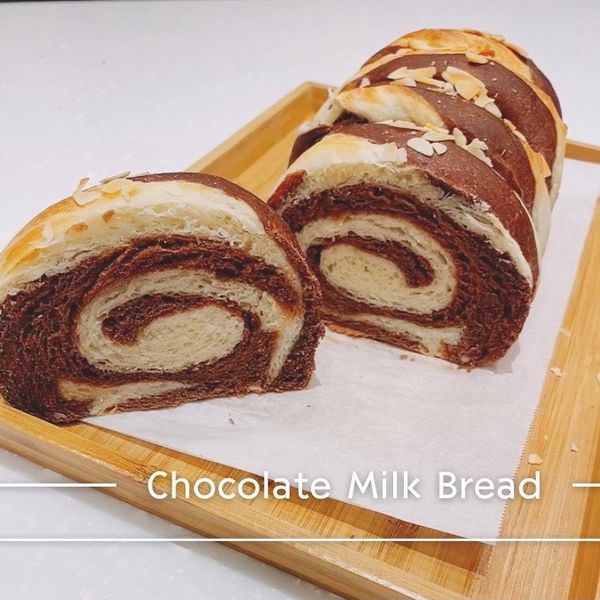 可可雙色吐司 : Xuan一起做