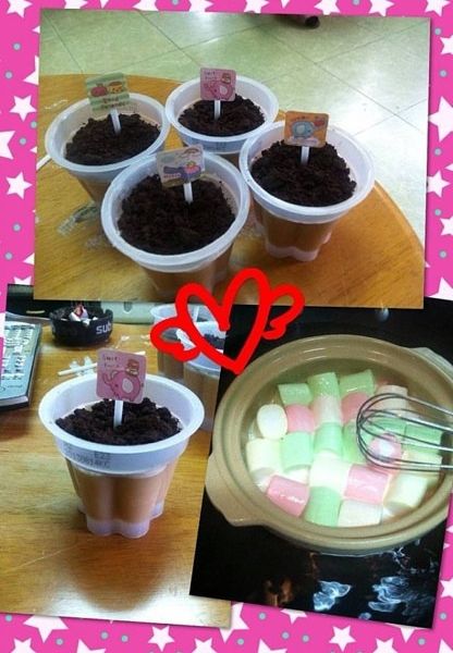 【棉花糖牛奶慕斯盆栽】 : 王小黑一起做