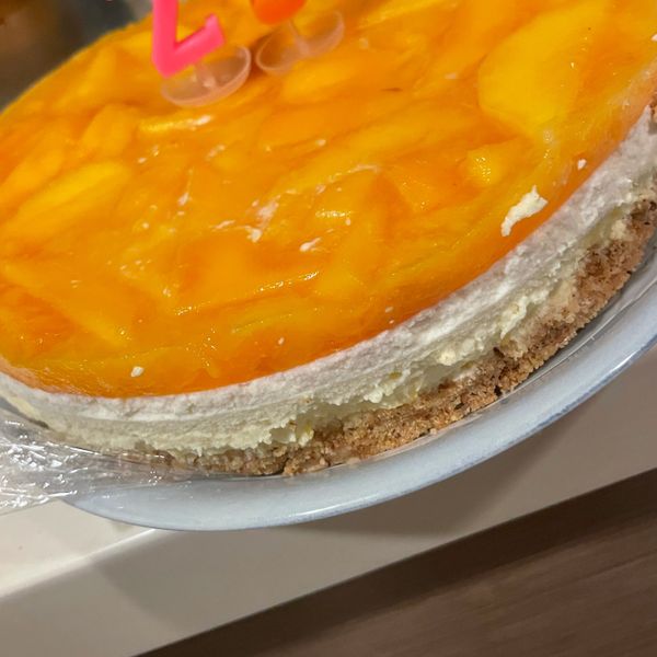 芒果玫瑰雙層生乳酪(免烤箱） : 𝐶ℎ𝑎𝑖𝑜 𝑌𝑢♥️一起做