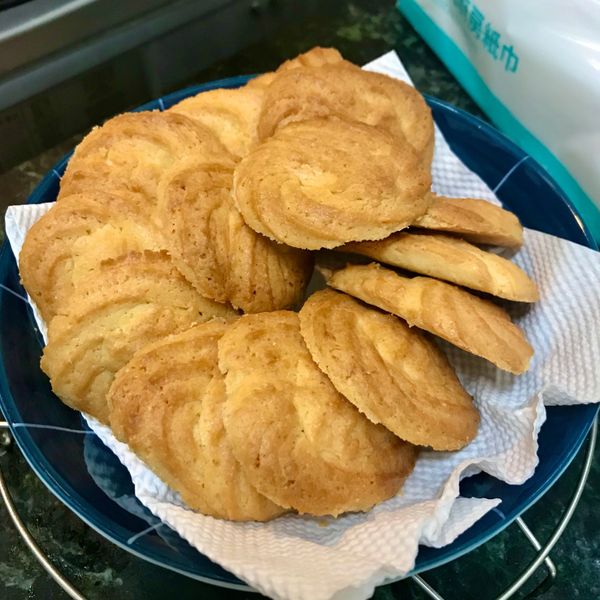 奶油擠花曲奇餅乾 : Pei Chin Chuang一起做