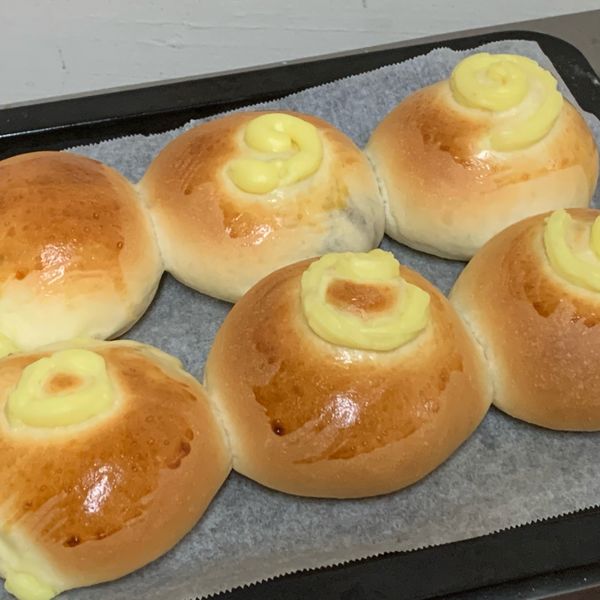 卡士達(克林姆)麵包+減糖卡士達醬:啾啾食控 一起做