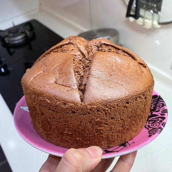 氣炸巧克力戚風蛋糕【氣炸鍋料理】：柯如如 一起做