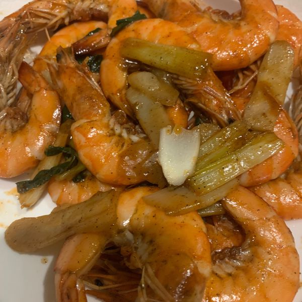 蔥爆活蝦 : Jessica Lin一起做