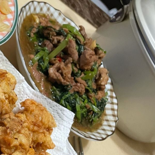 空心菜炒沙茶肉絲 : 𝐶ℎ𝑎𝑖𝑜 𝑌𝑢♥️一起做