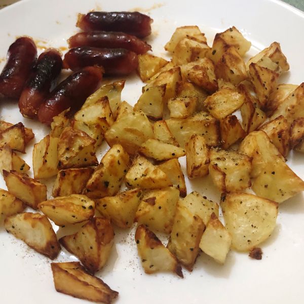 氣炸鍋版烤馬鈴薯塊 : JamaisVu一起做