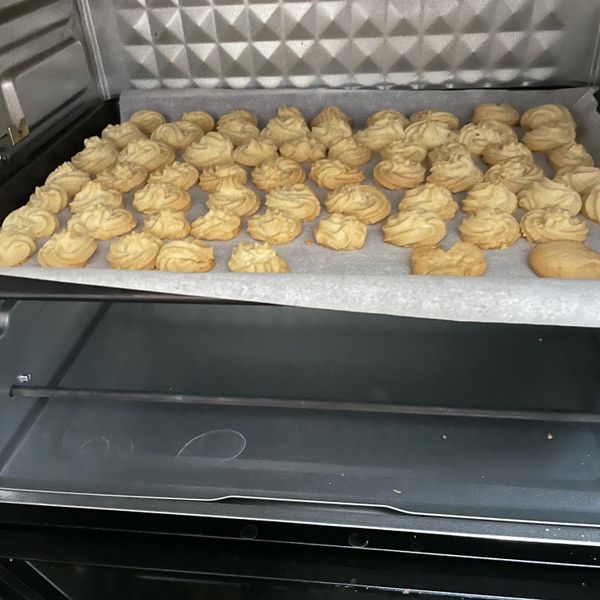 4種口味的奶油曲奇:綠 一起做