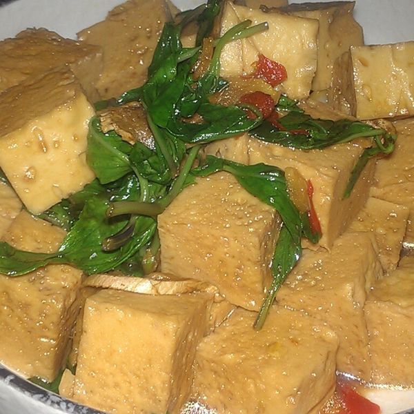 三杯百頁豆腐：味增湯 一起做