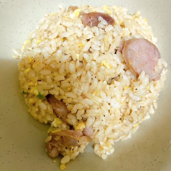 香腸蛋炒飯 : 丸子一起做