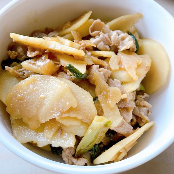 蜜汁馬鈴薯炒肉片 : 囍Q一起做