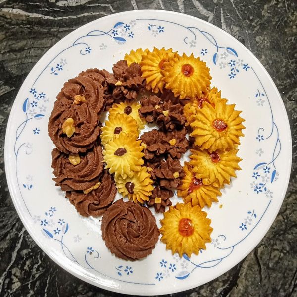 不塌又美味♪擠花奶油餅乾🍪 : cherrywu一起做