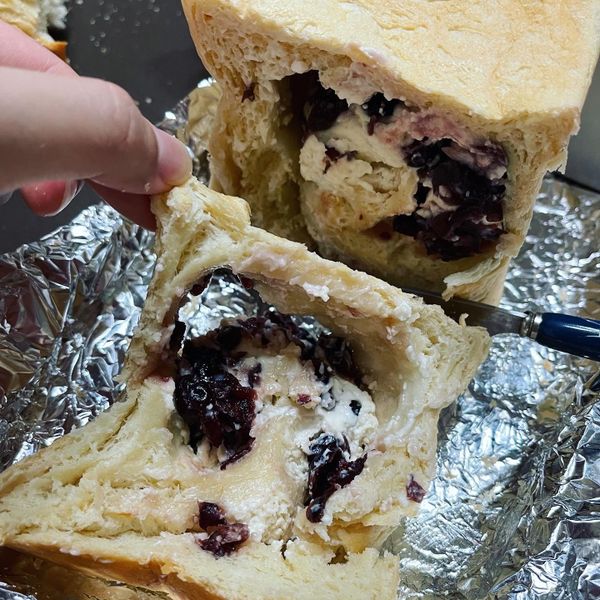 藍莓乳酪吐司：林筱綺 一起做