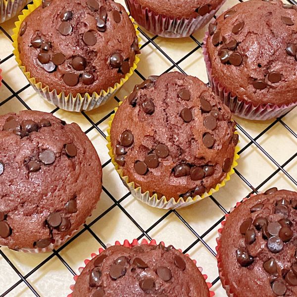 巧克力豆杯子蛋糕：Jessica Chen 一起做