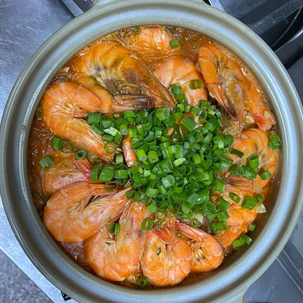 鮮蝦粉絲煲：劉儿馜 一起做