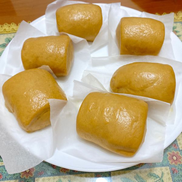 麵包機版。黑糖鮮奶饅頭（老麵可加可不加：葉昫麟 一起做