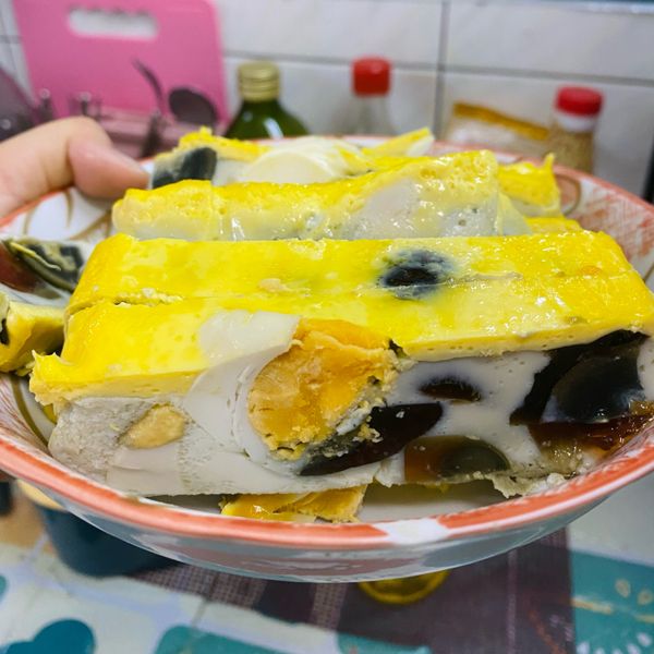 三色蛋【電鍋料理】：麵 一起做