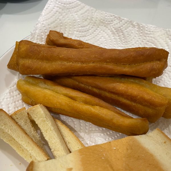 lanni 炸油條 : 龔韓韓一起做