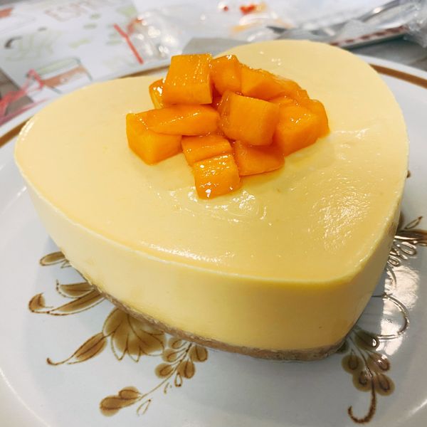芒果生乳酪蛋糕【影片】無鮮奶油免烤箱 : Yuzu Cheng一起做